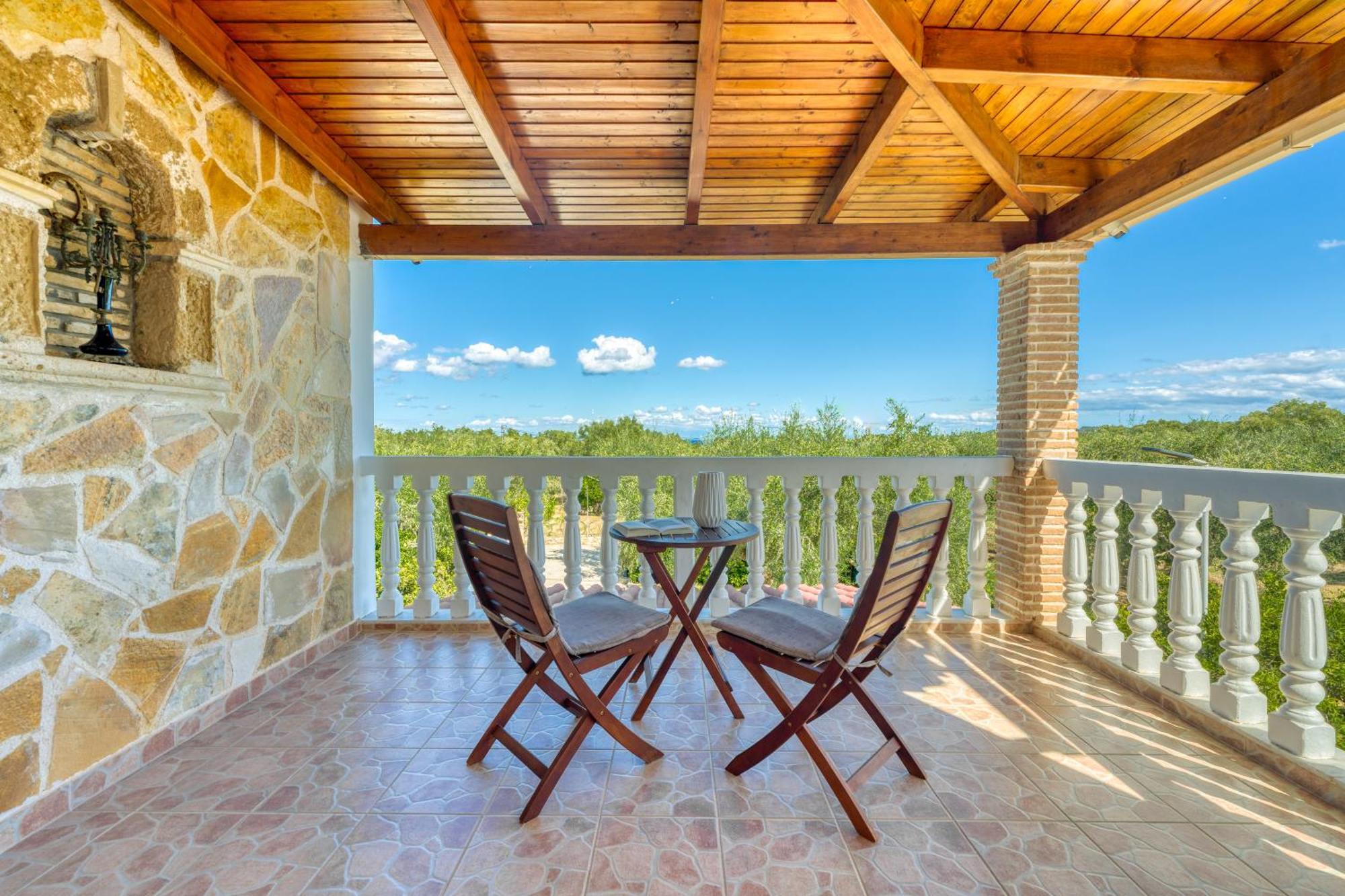 Villa Rosa 3 Bedroom With Sea View Tragaki Exterior photo